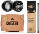 NATURAL SHILAJIT Resin - 20 Gram Shilajit Supplement with Fulvic Acid & Trace Minerals & Shilajit Honey Sticks 7 Count