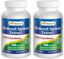 Best Naturals Broccoli Sprout Extract 1000mg per Serving - 120 Capsules (Pack of 2)