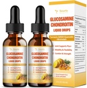 (2 Packs) Glucosamine Chondroitin MSM Support Joint Health - Chondroitin Sulfate Supplement Turmeric, Quercetin, Bromelain, MSM Oil