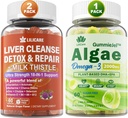 Bundle Vegan Omega 3 Supplement Gummies & Liver Cleanse Detox & Repair Gummies