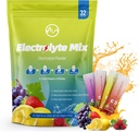 M inch Electrolytes Powder Packets, 32 Sticks Hydration Packets Sugar Free, 0 Calorie with 5 Vitamins & 8 Electrolytes, Fruit Flavoured Hydration Powder Keto Friendly