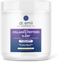 DR. EMIL NUTRITION Collagen Peptides Powder Plus Sleep Support - Collagen Powder for Women with 5-HTP, Melatonin & L-Theanine - Collagen Supplements with Biotin for Hair, Skin & Nails
