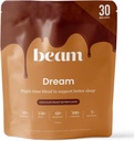 Beam Dream Sleep Powder, L-Theanine, Apigenin, Reishi and Magnesium, Third Party Tested Natural Sleep Aid & Sleep Supplement, Health and Wellness Gift, Natural Sleep Support, Non-GMO, 30 Servings