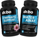 Lymphatic Drainage Supplements Pills & Water Away - Lymphatic Support Total Herbal Cleanse Products & Natural Water Pills Diuretics - Lymph Node Detox Cleanse System Drainage for Immune Support