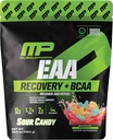 MusclePharm EAA Recovery + BCAAs, Post Workout Essential Amino Acids Powder, Pre Workout Energy Supplement for Men & Women with Branched Chain Amino Acids, 30 Servings (Sour Candy)