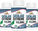 Rise-N-Shine Catalase Extreme Supplement 10,000 - Supplement with Saw Palmetto, Biotin, Fo-Ti, PABA - Hair Supplements for Strong Hair Support- 180 Capsules - Pack of 3 (90-Day Supply)