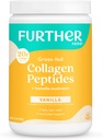 Further Food Vanilla Collagen Peptides Powder, Grass-Fed Pasture-Raised Hydrolyzed Type 1 & 3 Protein, Gut Health + Joint, Hair, Skin, Nails, Paleo Keto Sugar-Free 10.37 oz