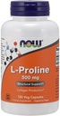 Now Foods L-Proline 500mg, Veg-Capsules, 120-Count (Pack of 2)