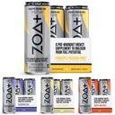 ZOA+ Pre-Workout Energy Drink, Variety Bundle - NSF Certified for Sport with Zero Sugar, Nitric Oxide Support, B & D Vitamins, Amino Acids, and Electrolytes - 48 pack