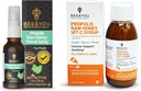 BEE and You Bundle, Propolis Extract Raw Honey Throat Spray and Cough Syrup W/Vitamin C, Soothing Honey, Immune Support Supplement, Sore Throat Relief