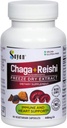 Sayan Siberian Chaga and Organic Reishi Mushroom Extract Supplement – 90 Capsules/440mg Each - Wild-Harvested, Antioxidant Blend for Immune System Support + Natural Energy Boost, Non-GMO, Gluten Free