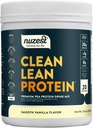 Nuzest - Pea Protein Powder - Clean Lean Protein, Premium Vegan Plant Based, Dairy Free, Gluten Free, GMO Free, Naturally Sweetened Protein Shake, Smooth Vanilla, 20 Servings, 1.1 lb