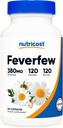 Nutricost Feverfew Capsules 380mg, 120 Capsules, Vegetarian Friendly, Non-GMO & Gluten Free