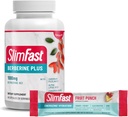 SlimFast Bundle: Intermittent Fasting Hydration Packets, Energizing Hydration, Fruit Punch 12 Count & Berberine Plus Capsules, Berberine Supplement, with Berberine hcl, and Cinnamon Bark 30 Servings