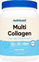 Nutricost Multi Collagen Protein Complex (Unflavored, 30 Servings) - Supplement with Biotin, Hyaluronic Acid, and Collagen Peptides