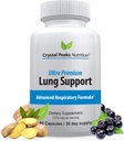 Lung Support - Sooth Lungs & Detox Supplement to Breath Easier Respiratory Health Supplement - Natural Relief from Bronchial Problems - 60 Capsules, 30-Day Supply