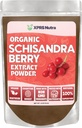 XPRS Nutra Organic Schisandra Berry Powder Extract - Premium USDA Organic Schisandra Powder for Cognition and Immunity - Vegan Friendly Berry Superfood (4 oz)
