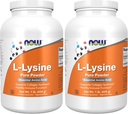 NOW Supplements, L-Lysine (L-Lysine Hydrochloride) Powder, Supports Collagen Synthesis*, Amino Acid, 1-Pound (Pack of 2)