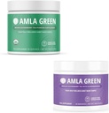 Amla Powder & Green Tea Superfood Supplement, Antioxidant Support, Made with Indian Gooseberries (90 servings) & Elderberry (30 servings), Organic, Vegan
