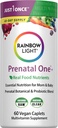 Rainbow Light High-Potency Prenatal One Multivitamin, Prenatal Health Multivitamin Supports Mom's Health and Baby's Development, With Vitamin C, Vegan, 60 Count