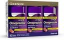 GoodSense Omeprazole Delayed Release Tablets 20 mg, Stomach Acid Reducer for Frequent Heartburn Treatment, 42 Count