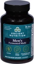 Ancient Nutrition Multivitamin for Men, Men's Fermented Multivitamin with Vitamin A, C, D, E, K, Zinc & Magnesium, Immune Support, Vegan, 60 Ct