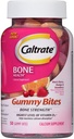 Caltrate Calcium & Vitamin D3 Supplement Gummy Bites Black Cherry, Orange, Strawberry - 50 Ct., Pack of 6