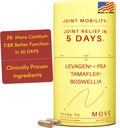 MOVE Fast Acting Joint Supplements | Tamaflex® Turmeric & Tamarind, Levagen®+ PEA Palmitoylethanolamide, Boswellia Serrata, Bioperine® Black Pepper Extract | Joint Support & Mobility | 60 Vegan Caps