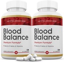 Justified Laboratories (2 Pack Blood Balance Advanced Formula 620MG Supplement Pills 120 Capsules