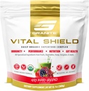 Granite Nutrition Vital Shield - USDA Organic Superfood Greens with Mushrooms & Tart Cherry for Energy, Immunity & Gut Health - Very Berry (30 Servings)