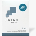 The Patch Remedy Iron Patch | Iron Bisglycinate, Vitamin C, B9 (Methylfolate), B12, Beta-Carotene, Astaxanthin | 30 Patches