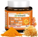 HERBOGANIC Turmeric Sea Moss Gummies - Natural Dietary and Herbal Supplement for Skin and Energy Support with Sea Moss, Boost Immune System - 60 Gummies