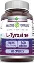 Amazing Formulas L-Tyrosine 500 mg Capsules | Amino Acid Supplement | Non-GMO | Gluten Free | Made in USA (360 Count)
