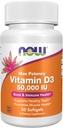 NOW Foods Supplements, Vitamin D-3 50,000 IU Softgels, 50 softgels