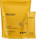 ProMix Nutrition Debloat Prebiotics and Probiotics Immune Support Supplement for Digestion, Cortisol Health, Gut Cleanse - Mango - 30 Servings (Pack of 30)
