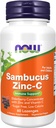 NOW Foods Supplements, Sambucus Zinc-C with Elderberry Concentrate and Vitamin C, 60 Lozenges