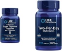Life Extension 60 Vegetarian Capsule Digestive Enzymes & 120 Tablet High Potency Multi-Vitamin Supplement Bundle