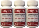 Polysaccharide Iron Complex 150 mg Capsules Iron Supplement 100 Capsules per Bottle Pack of 3 Total 300 Capsules