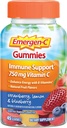 Emergen-C 750mg Vitamin C Gummies for Adults, Immune Support Gummies, Gluten Free, Strawberry, Lemon and Blueberry Flavors - 45 Count