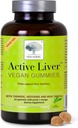 NEW NORDIC Active Liver Gummies, Milk Thistle, Artichoke & Turmeric Supplement, Natural Peach Mango Flavor, Sugar Free & Vegan, 60 Count (Pack of 1)
