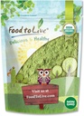Food to Live Organic SuperGrass Powder Blend – Mixed Alfalfa, Barley Grass, and Wheatgrass Powders. Non-GMO, Pure Superfood, Vegan, Kosher, Bulk. Mixes Well. Perfect for Smoothies, and Shakes