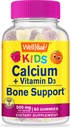 WellYeah Calcium 500mg + Vitamin D3 1000 IU (25 mcg) Gummies for Kids - Bone Health and Muscle Supprt, Immune Support Gummy, Non GMO, Gluten Free, Mix Fruit Flavors - 60 Gummies