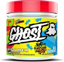 GHOST Gamer: Energy and Focus Support Formula - 40 Servings, Sour Patch Kids Blue Raspberry - Nootropics & Natural Caffeine for Attention, Accuracy & Reaction Time - Vegan, Gluten-Free