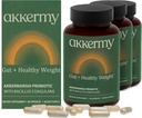 Akkermansia Probiotic for Appetite & Craving Control | Increases GLP-1 & Boosts Healthy Weight | 180 Day Supply | Made in USA | Bacillus Coagulans, B2, D3 & Chromium |SIBO Friendly, Vegan, Gluten Free