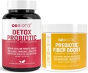 GOBIOTIX Detox & Fiber Supplement Bundle - Prebiotic Fiber Powder & Detox Support - Promotes Digestive Health, Gut Cleansing, and Regularity - Keto, Vegan, Gluten-Free