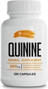 SIRUNES Leg Cramps Relief Quinine Capsules – Natural Cinchona Bark Supplement for Cramp Defense & Digestive Health – 1000mg Quinine Pills, 120 Tablets, Non-GMO, Gluten-Free