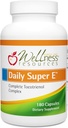 Wellness Resources Daily Super E Tocotrienol Complex - Full Spectrum Vitamin E with Delta, Gamma & Alpha Tocotrienols for Antioxidant Protection, Soy-Free, Natural Source, Non-GMO (180 Caps)