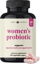 3-in-1 Womens Probiotic - 60 Servings - 12 Unique Strains, Prebiotics, D-Mannose, & Cranberry for Digestive Health, Vaginal Health & Immune Support - Prebiotics and Probiotics for Women | pH Balance