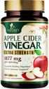 Apple Cider Vinegar Capsules 1877mg - Extra Strength Detox & Cleanse with Vitamin D & Zinc - Premium ACV Pills with Joint Natural Digestion & Immune Support - Vegetarian Supplement - 60 Capsules