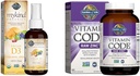 Garden of Life Organics Vegan Vitamin D3 Spray 1000 IU, Zinc Supplements 30mg - Vitamin C, Immune & Skin Health